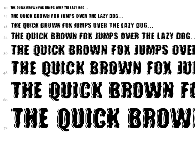 Future War font waterfall